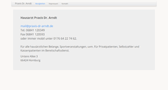Desktop Screenshot of praxis-dr-arndt.de